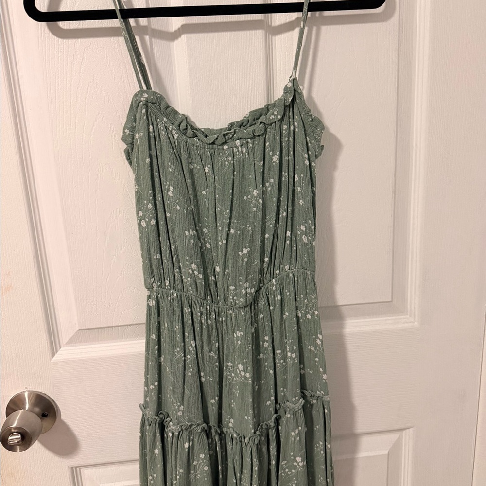 PacSun Green Floral Mini Dress